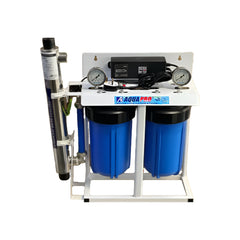 فلتر مزدوج 10 بوصة مع معقم UV لتعقيم المياه

